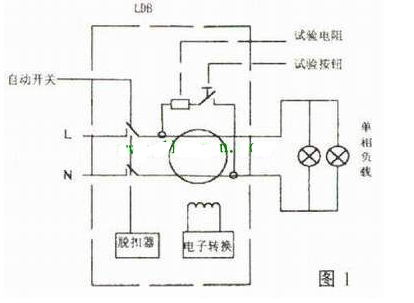 漏电保护器工作原理图