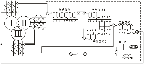 BCH-1型差动继电器接线图.gif